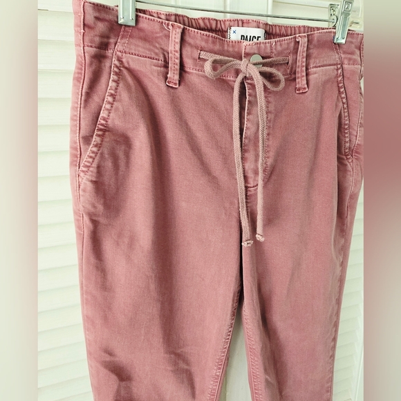 PAIGE Christy Raspberry Drawstring Pants 27 - Picture 4 of 10